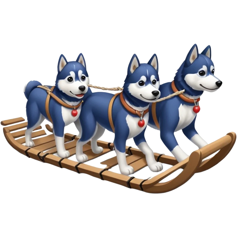 Dog sled emoji