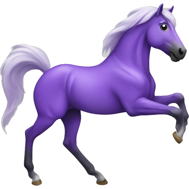Purple horse dancing emoji