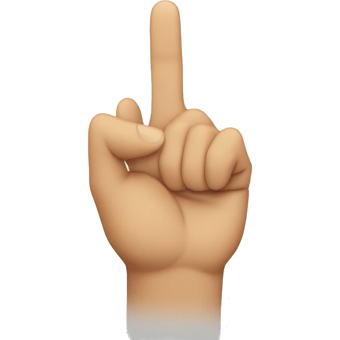 point up hand gesture emoji
