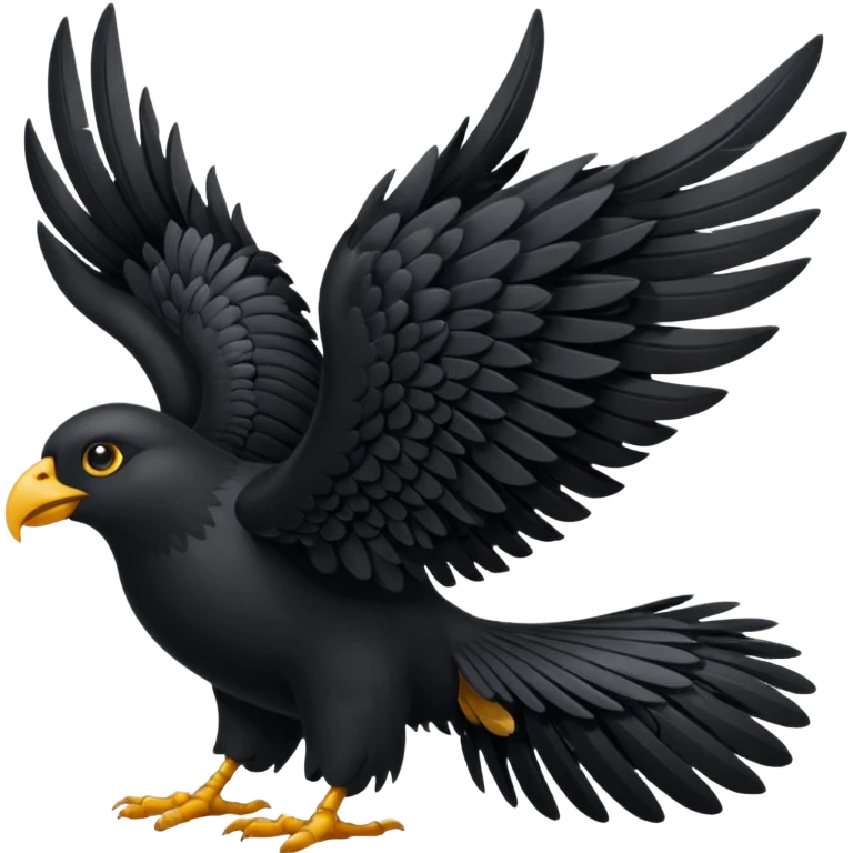 black wings emoji