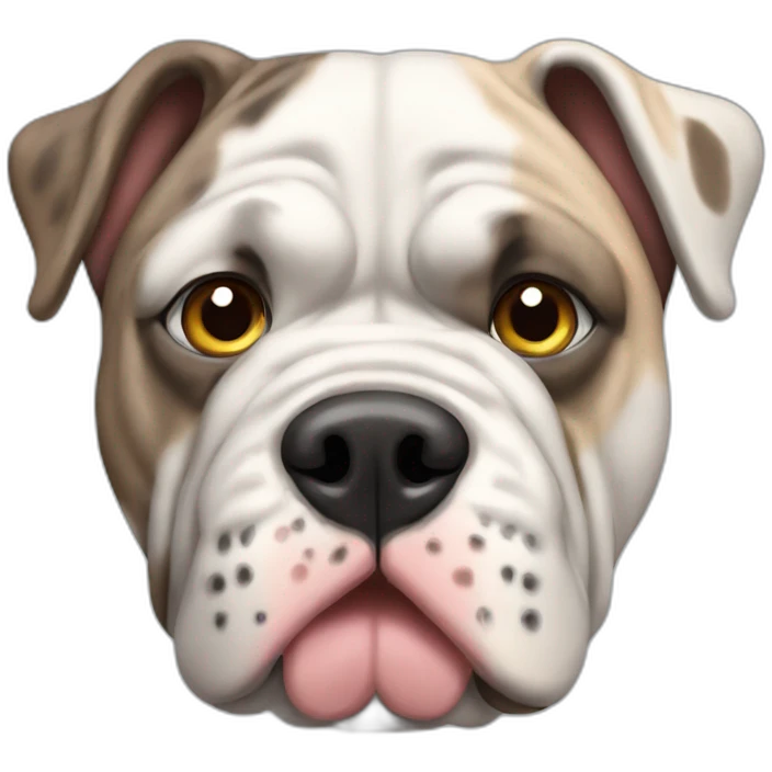merle british bulldog emoji
