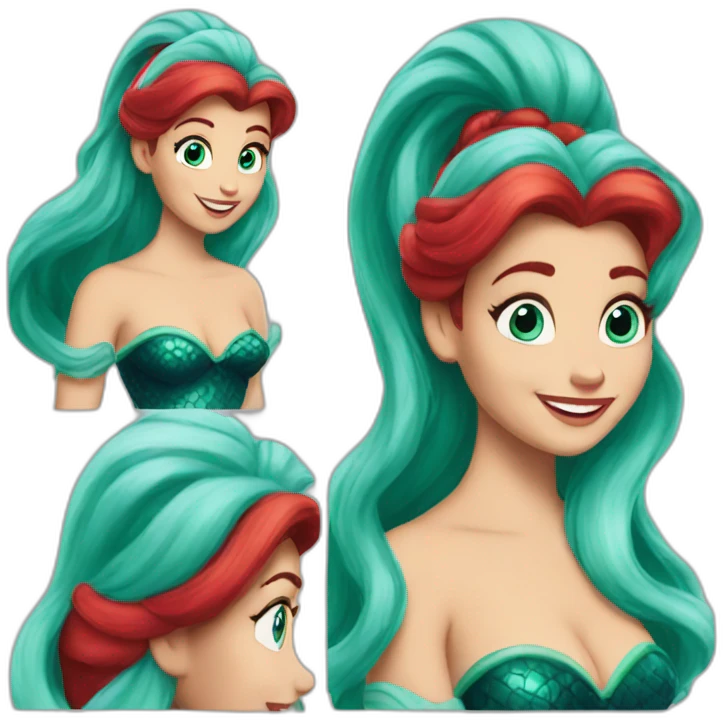 Ariel in The Little Mermaid emoji