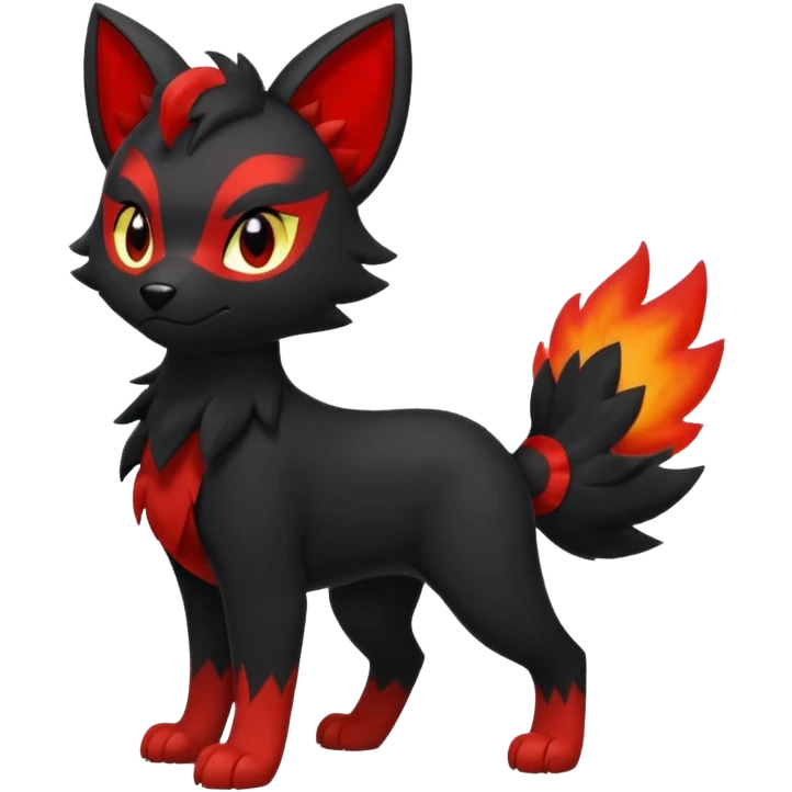 Litten-Houndour-Zorua-hybrid full body emoji