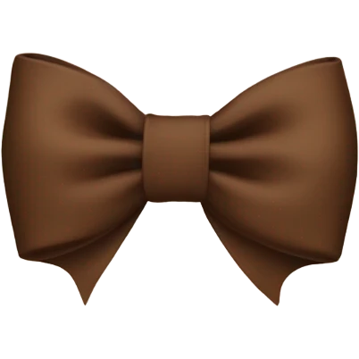 Brown bow emoji