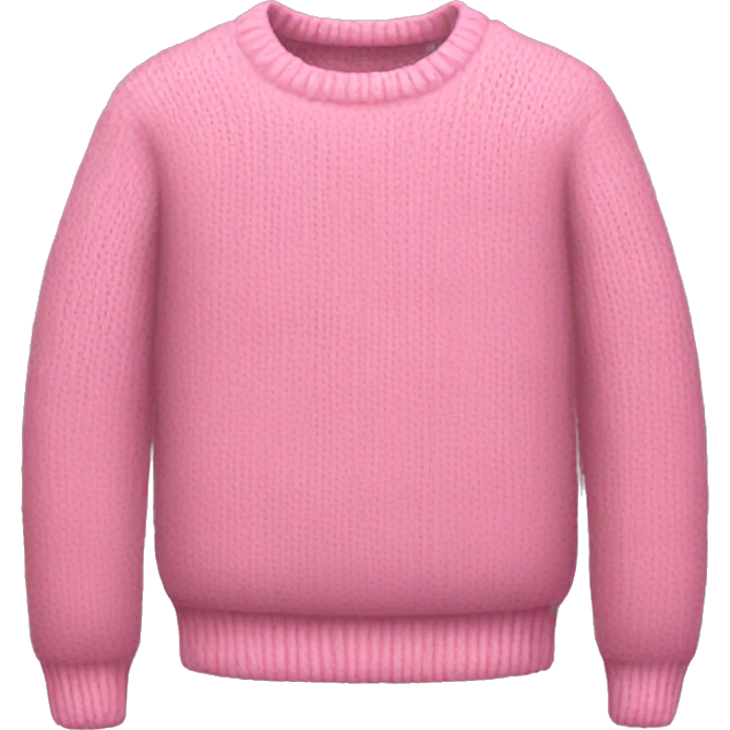 Pink sweater  emoji