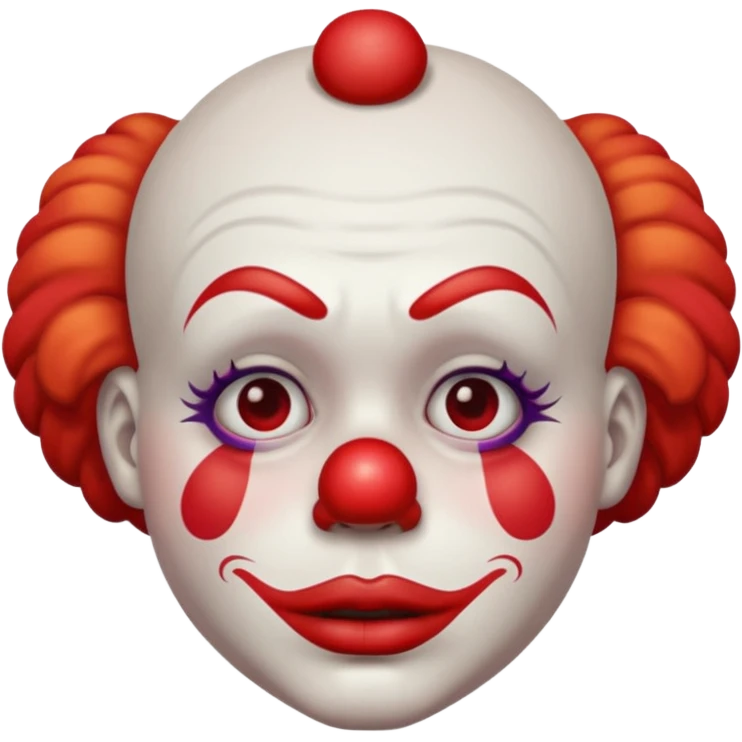 clown with sad face emoji