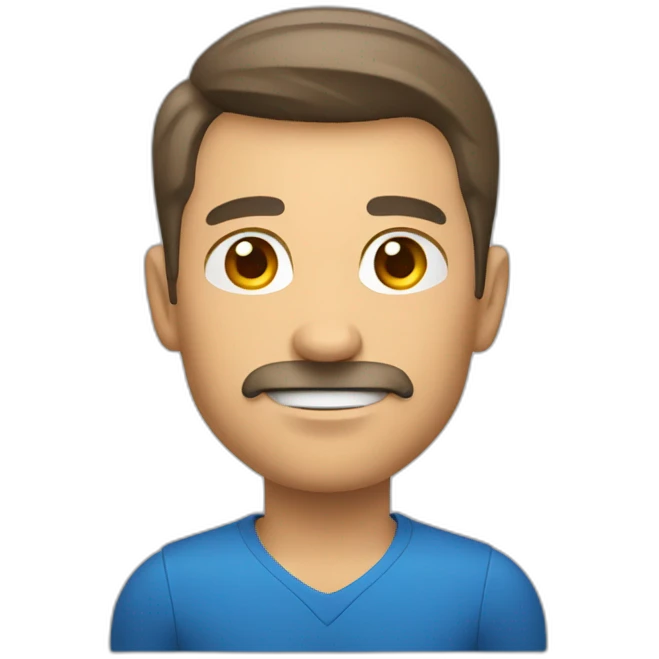 coach de gym con mano al frente emoji