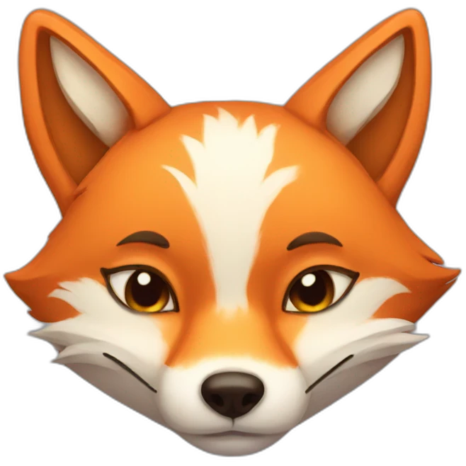 sleep fox emoji