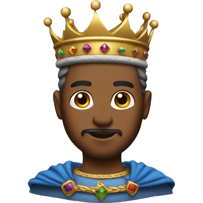 King wearing a crown  emoji
