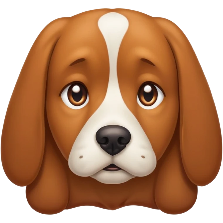 Sad dog emoji