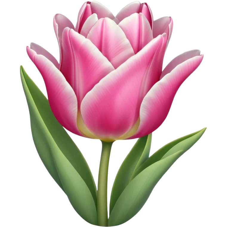 Oveja con un tulipán de color rosa emoji