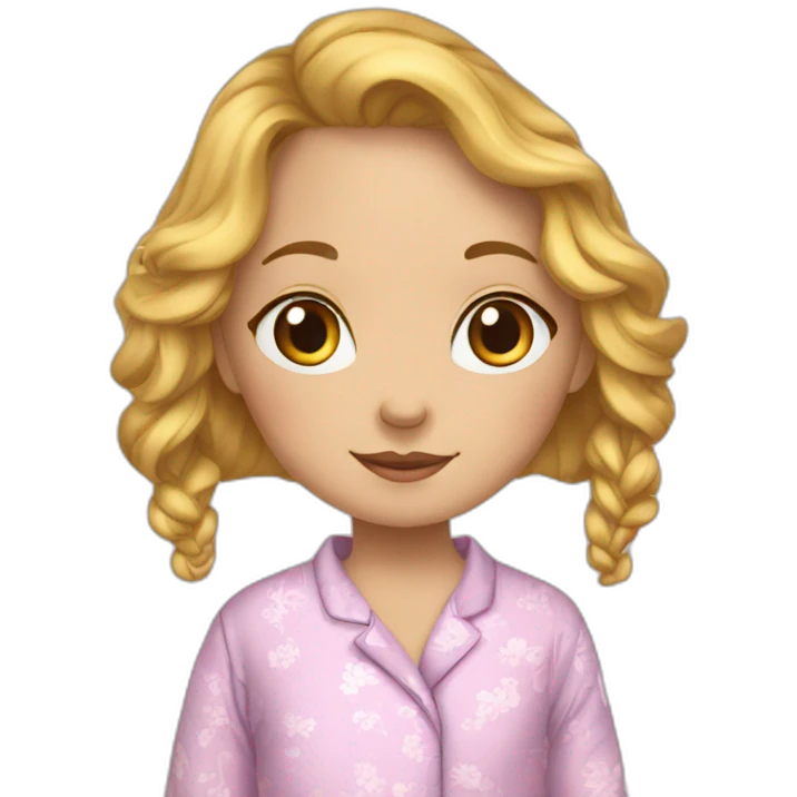pyjama fille belle emoji