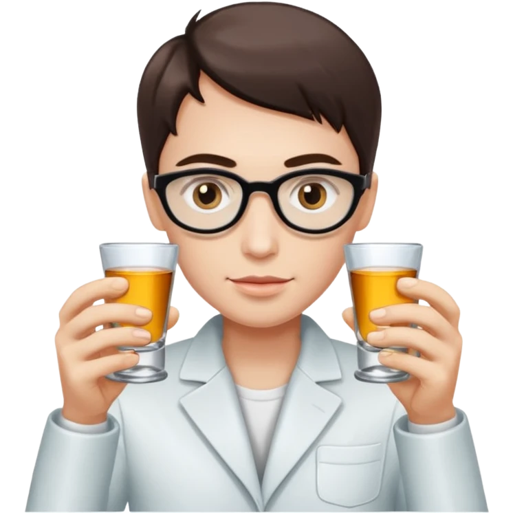 holding hand mini shot glasses emoji