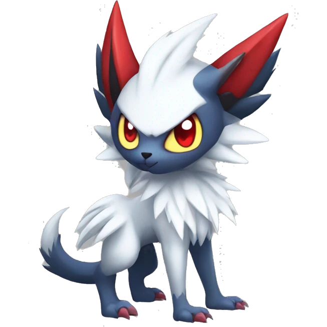 Cool Edgy Absol-Zangoose-Sneasel, full body emoji