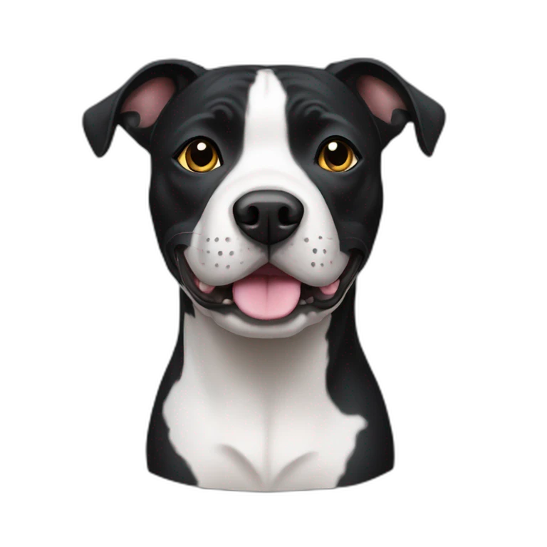 Black staffy emoji