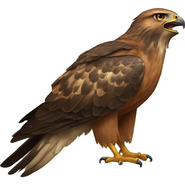 hawk spitting emoji
