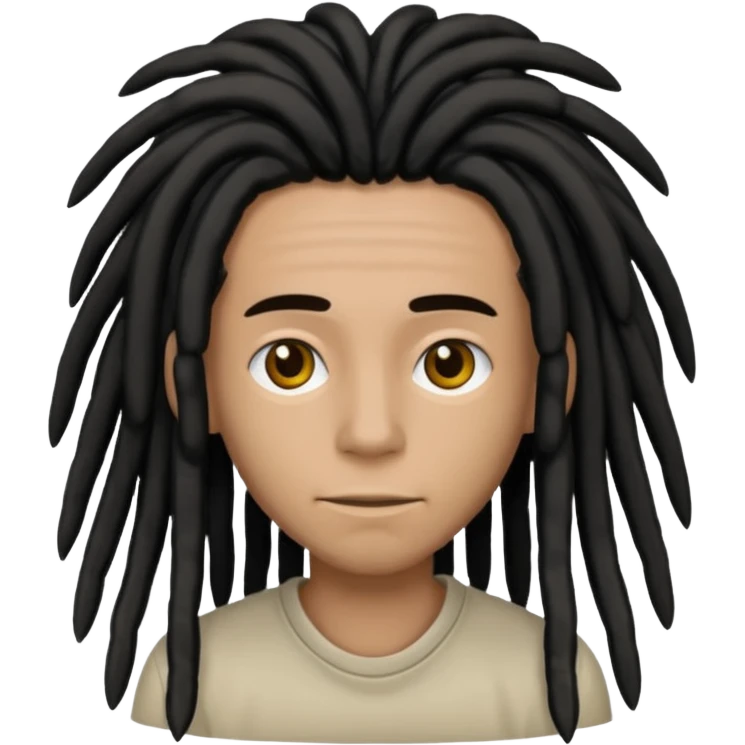Tall black dreads emoji