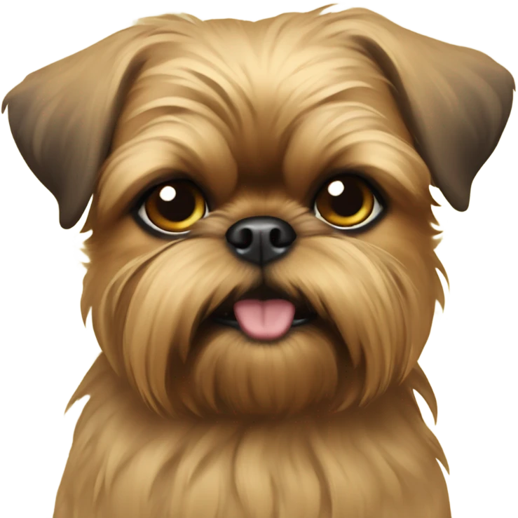 Tan New Year’s Brussels Griffon  emoji