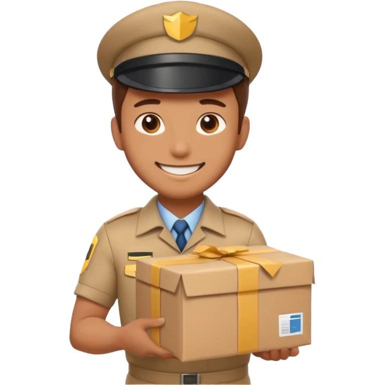 package delivery man emoji