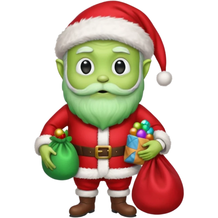 Alien man santa 
   emoji