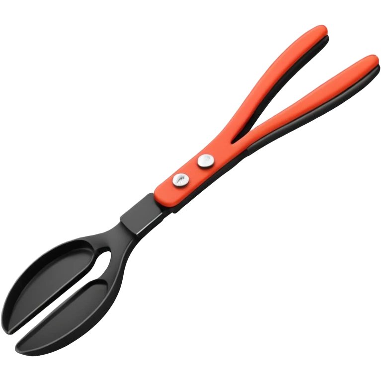 Black Silicon Kitchen tongs emoji