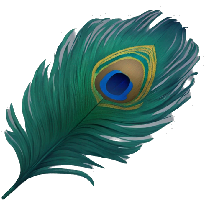 peacock feather emoji