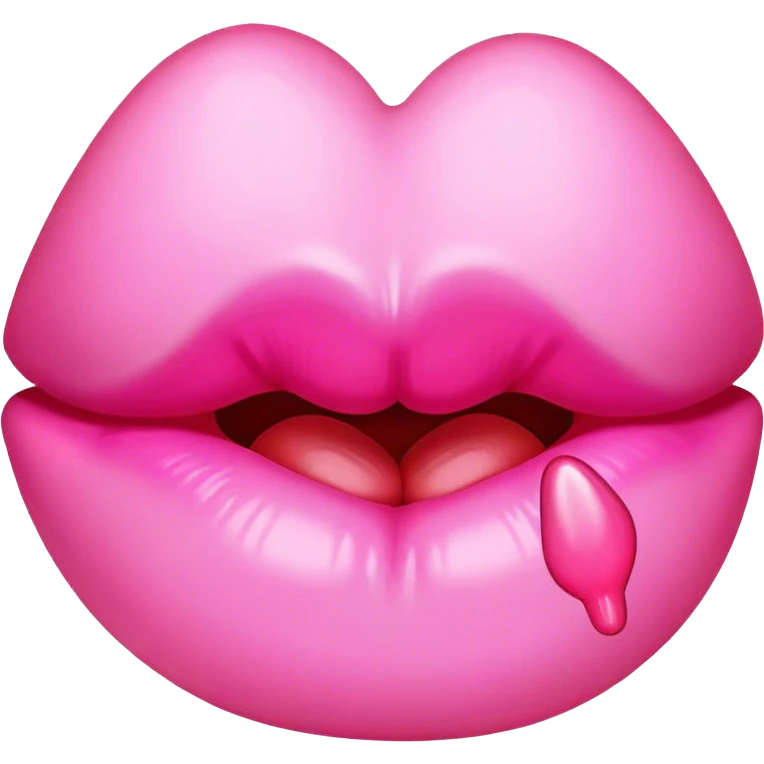 Beso rosa emoji