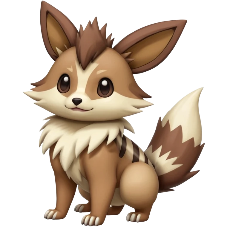  Eevee-Zigzagoon-Furret-Linoone-Hybrid (Full body) emoji
