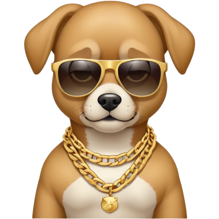 Perro rapero emoji