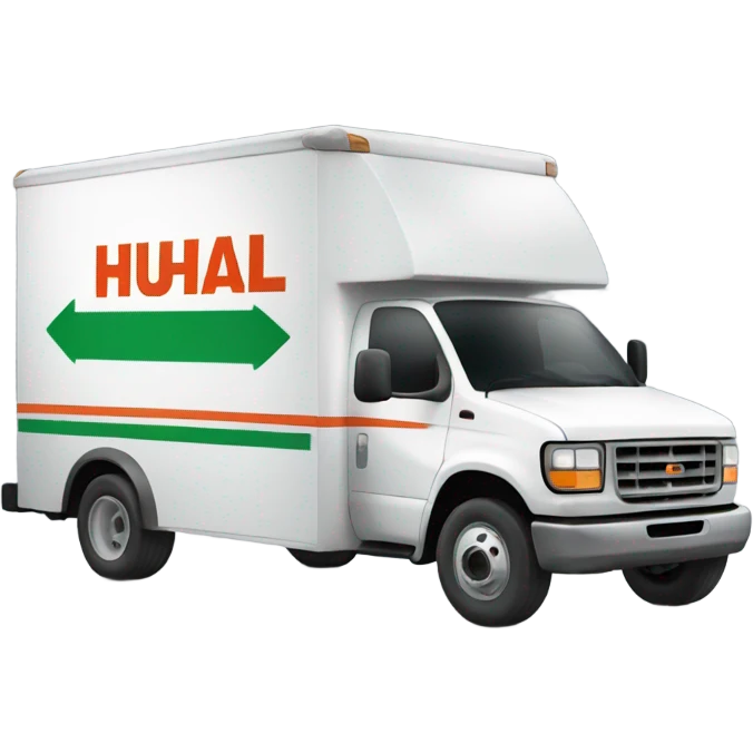 Man driving u haul emoji