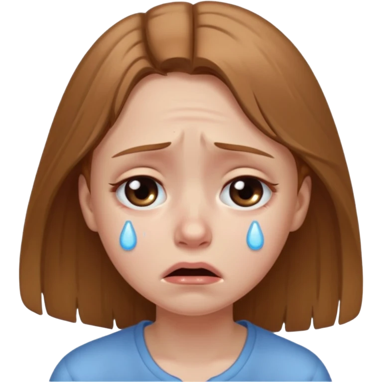 crying girl emoji