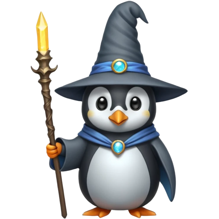 Penguin Wizard emoji