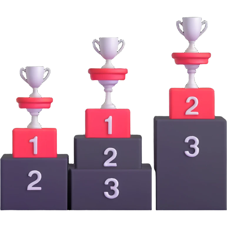 1st 2nd 3rd place winner podiums emoji