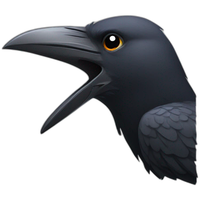 crow upset emoji