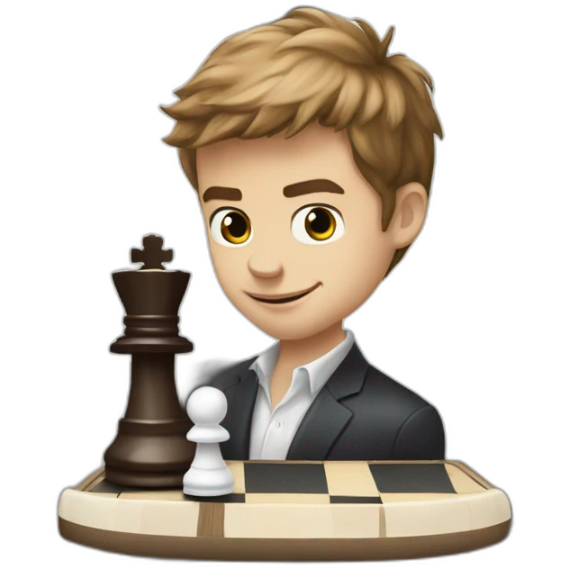 magnus carlsen flipping a chess board emoji