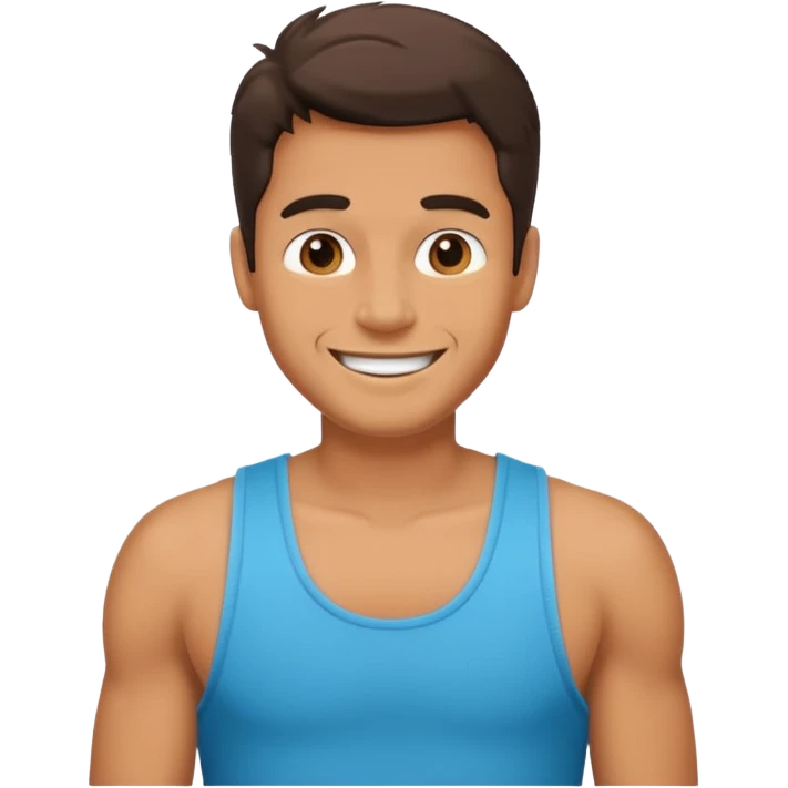 80s men with tank top emoji