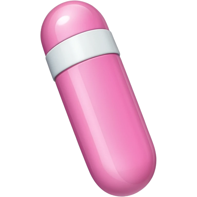 pink and white capsule emoji