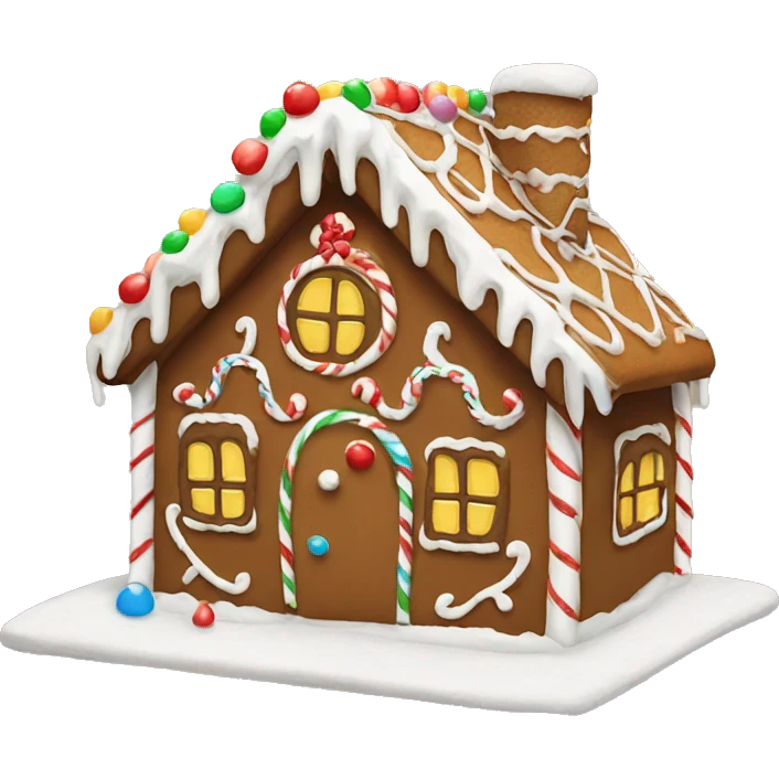 Gingerbread house emoji