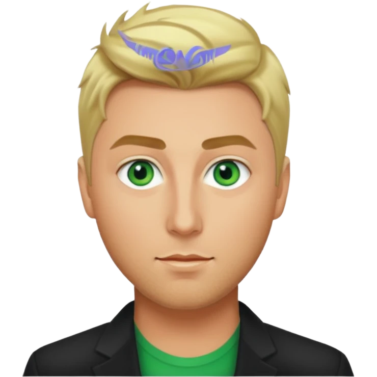 Lance Bass green eyes, blonde hair emoji