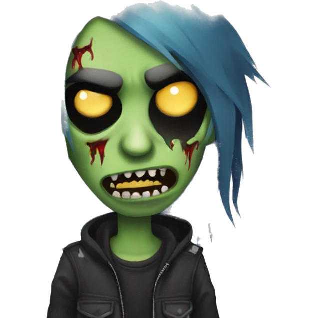 emo zombie rockstar demon emoji