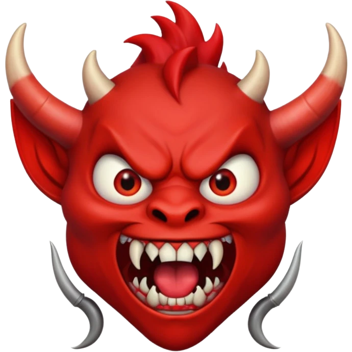 shocked devil emoji