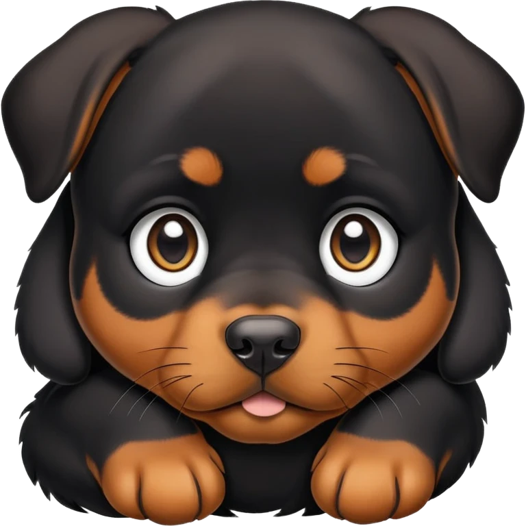 Cute Rottweiler puppy  emoji