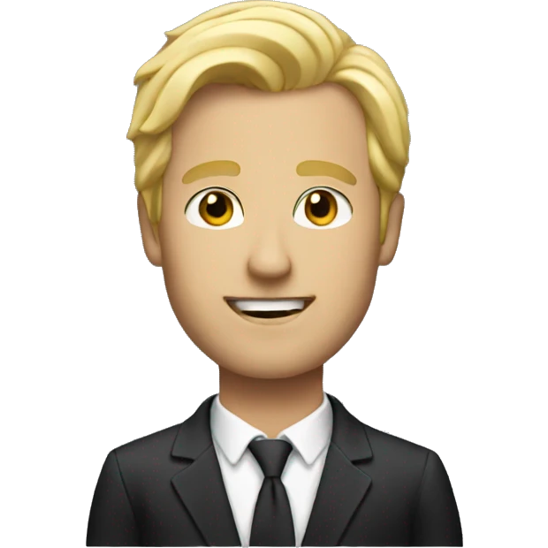 Rich blonde dude  emoji