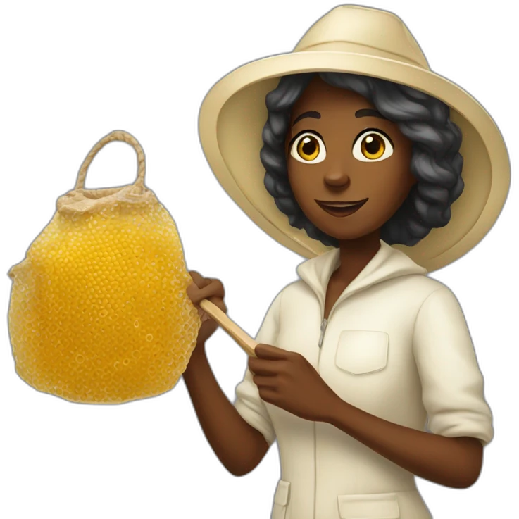 beekeeper black lady emoji