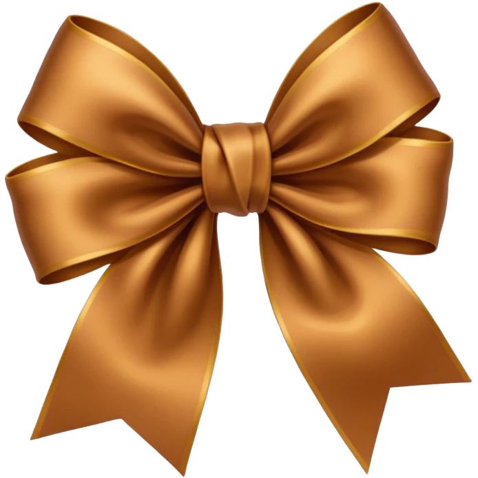 brown silk cute ribbon emoji