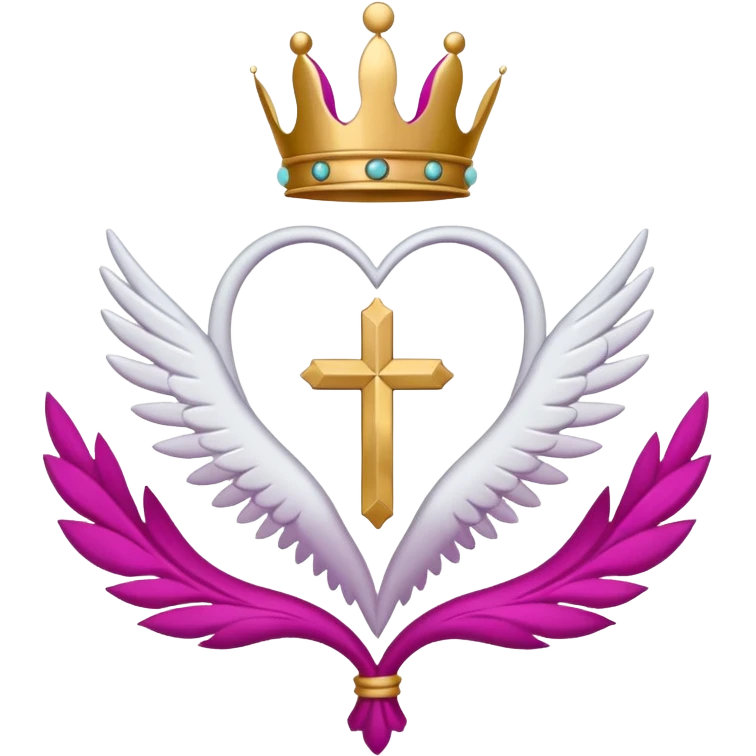 ave maria's emblem with a touch OF MAJENTA emoji