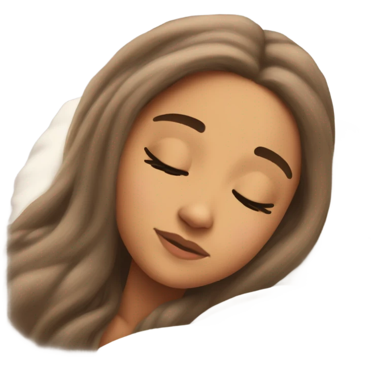Ariana Grande sleeping emoji