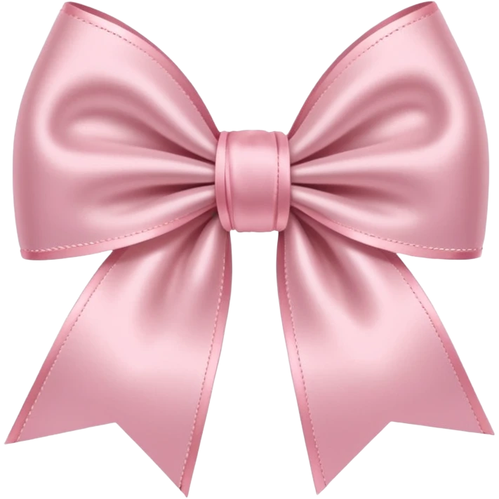 light pink ribbon bow emoji