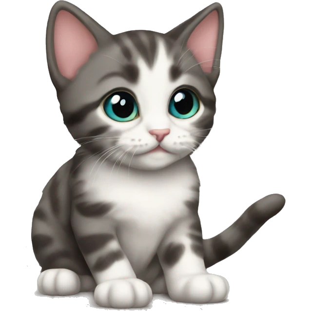 kitten has a ever emoji