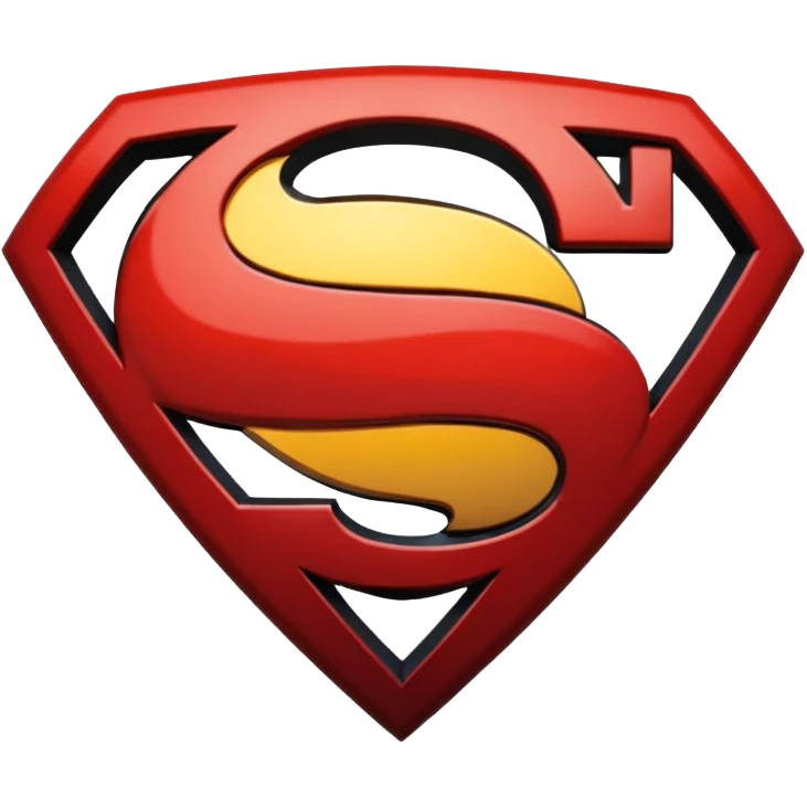 Superman Symbol batman v superman black emoji